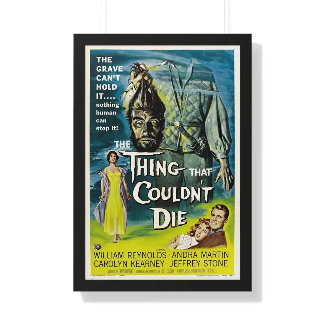 THE THING THAT COULDN'T DIE 1958 - Framed Movie Poster 20" x 30" Black - The Sticker Space