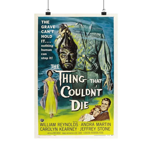 THE THING THAT COULDN'T DIE 1958 - Paper Movie Poster 12″ x 18″ Matte - The Sticker Space