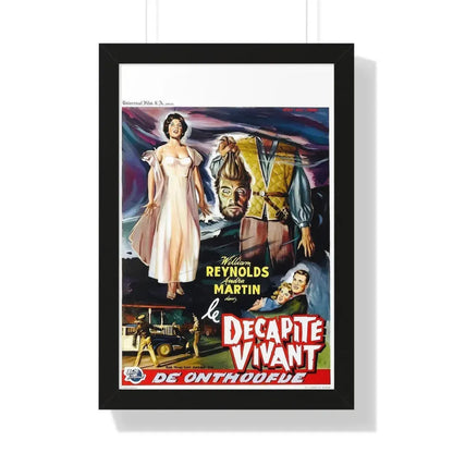 THE THING THAT COULDN'T DIE (BELGIAN) 1958 - Framed Movie Poster 16″ x 24″ Black - The Sticker Space