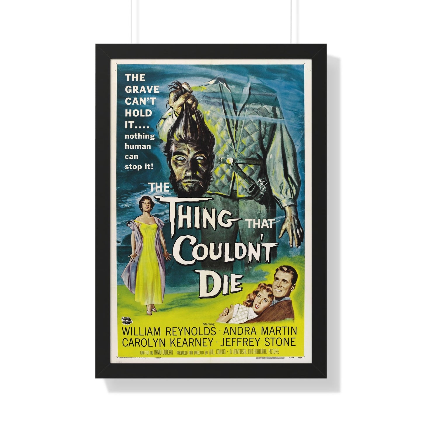 THE THING THAT COULDN'T DIE 1958 - Framed Movie Poster-20" x 30"-The Sticker Space