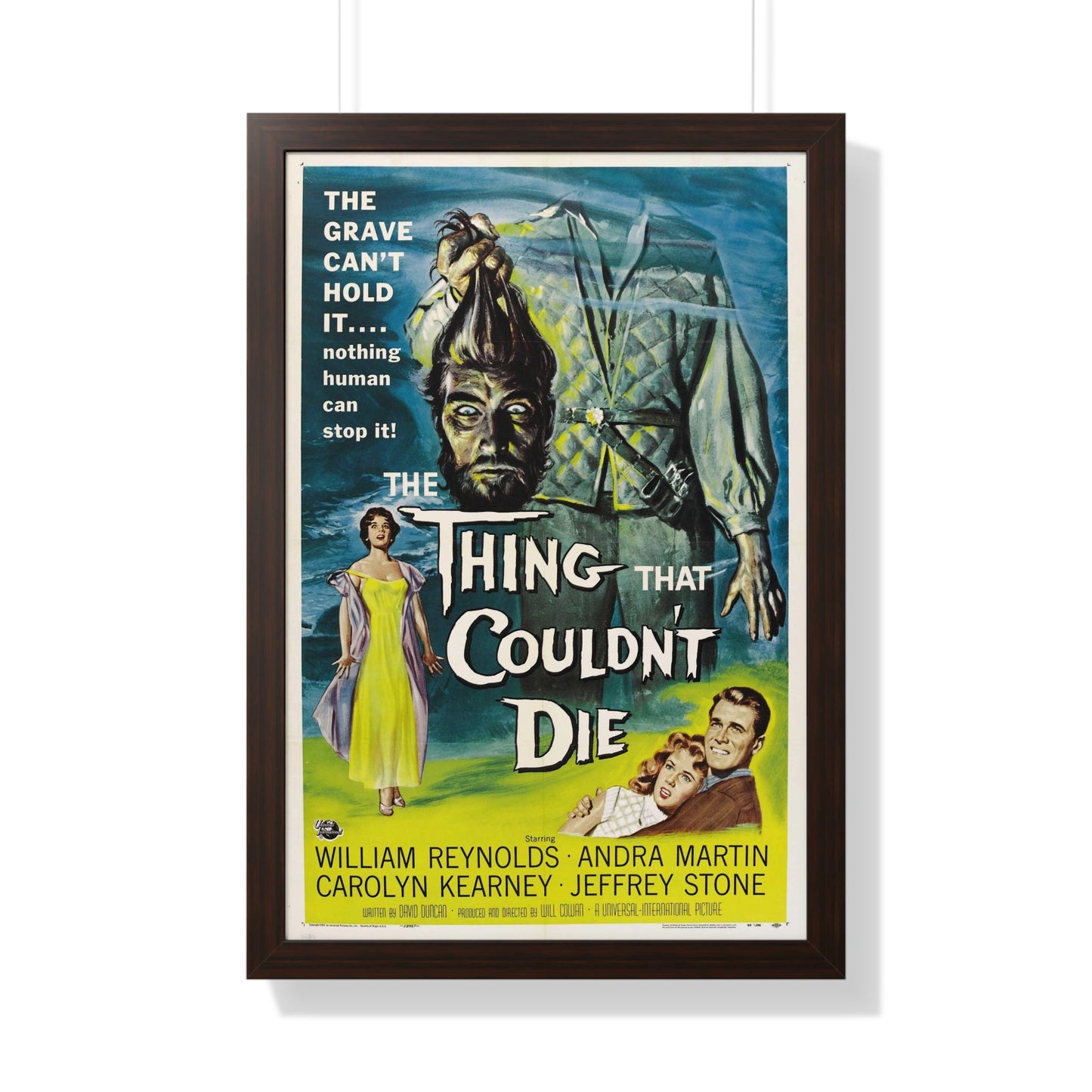 THE THING THAT COULDN'T DIE 1958 - Framed Movie Poster-20" x 30"-The Sticker Space