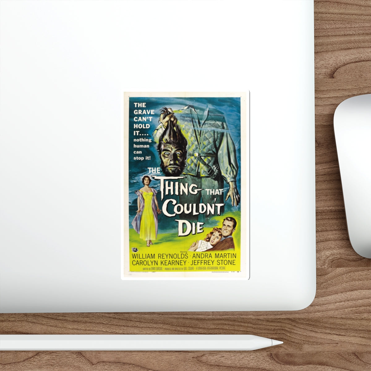 THE THING THAT COULDN'T DIE 1958 Movie Poster STICKER Vinyl Die-Cut Decal-The Sticker Space