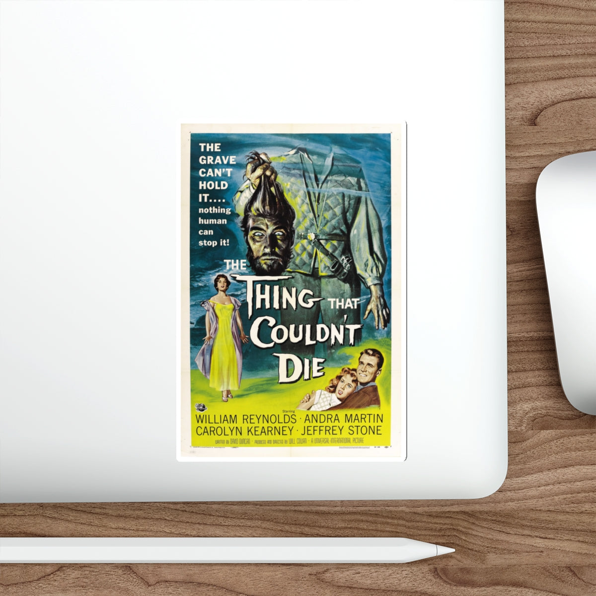 THE THING THAT COULDN'T DIE 1958 Movie Poster STICKER Vinyl Die-Cut Decal-The Sticker Space