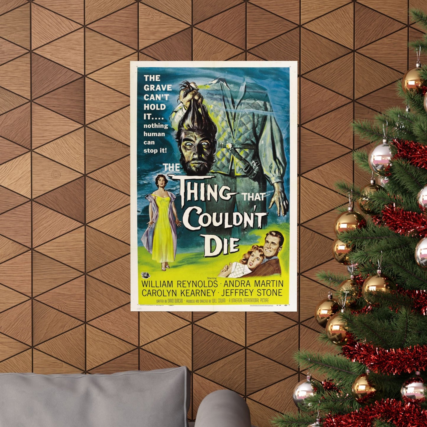 THE THING THAT COULDN'T DIE 1958 - Paper Movie Poster-The Sticker Space