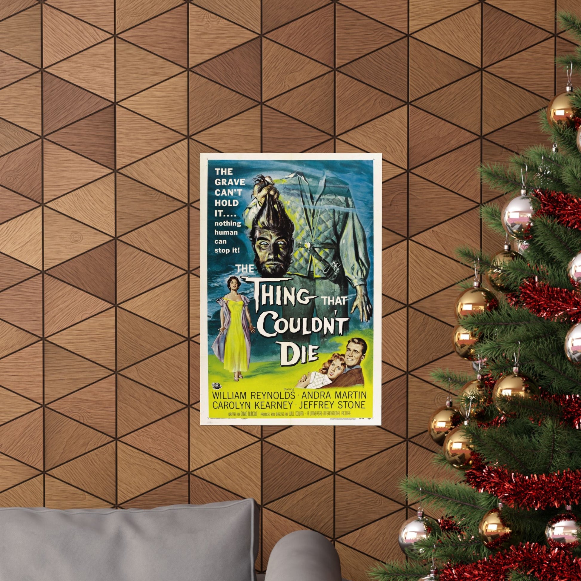 THE THING THAT COULDN'T DIE 1958 - Paper Movie Poster-The Sticker Space