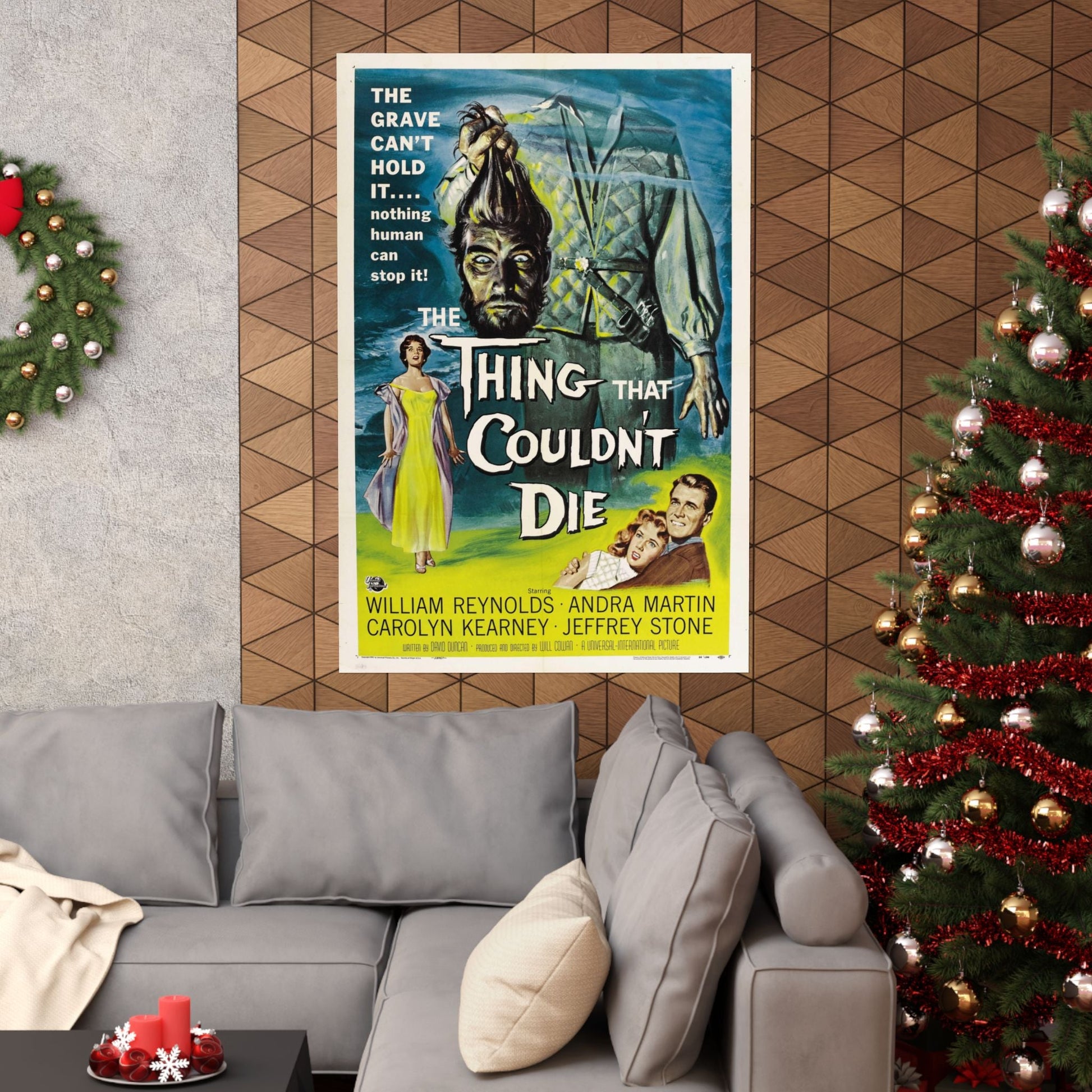 THE THING THAT COULDN'T DIE 1958 - Paper Movie Poster-The Sticker Space