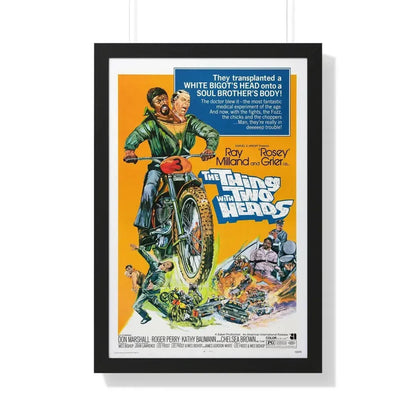 THE THING WITH TWO HEADS 1972 - Framed Movie Poster 20" x 30" Black - The Sticker Space