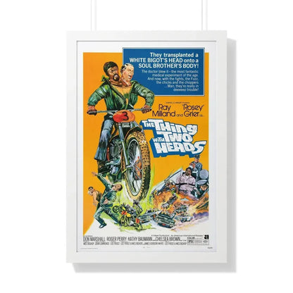 THE THING WITH TWO HEADS 1972 - Framed Movie Poster 20" x 30" White - The Sticker Space