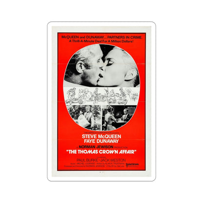 The Thomas Crown Affair 1968 Movie Poster STICKER Vinyl Die-Cut Decal-5 Inch-The Sticker Space