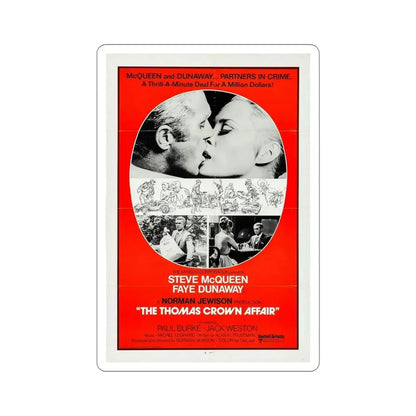 The Thomas Crown Affair 1968 Movie Poster STICKER Vinyl Die-Cut Decal 6 Inch - The Sticker Space