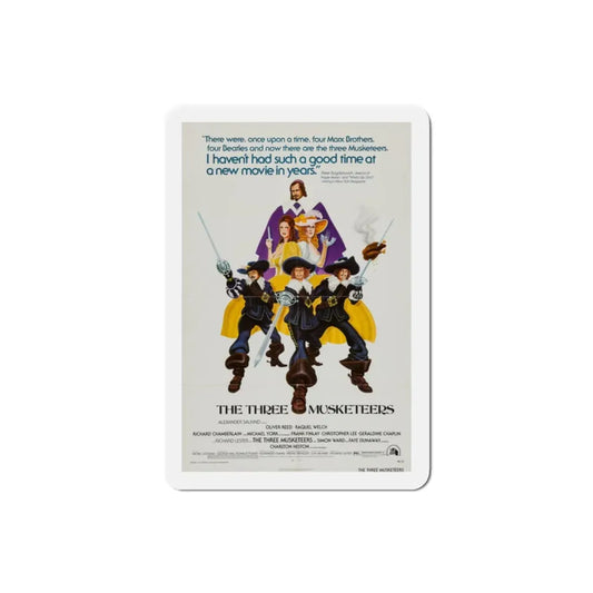 The Three Musketeers 1974 Movie Poster Refrigerator Magnet 2 Inch - The Sticker Space