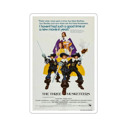 The Three Musketeers 1974 Movie Poster STICKER Vinyl Die-Cut Decal 6 Inch - The Sticker Space