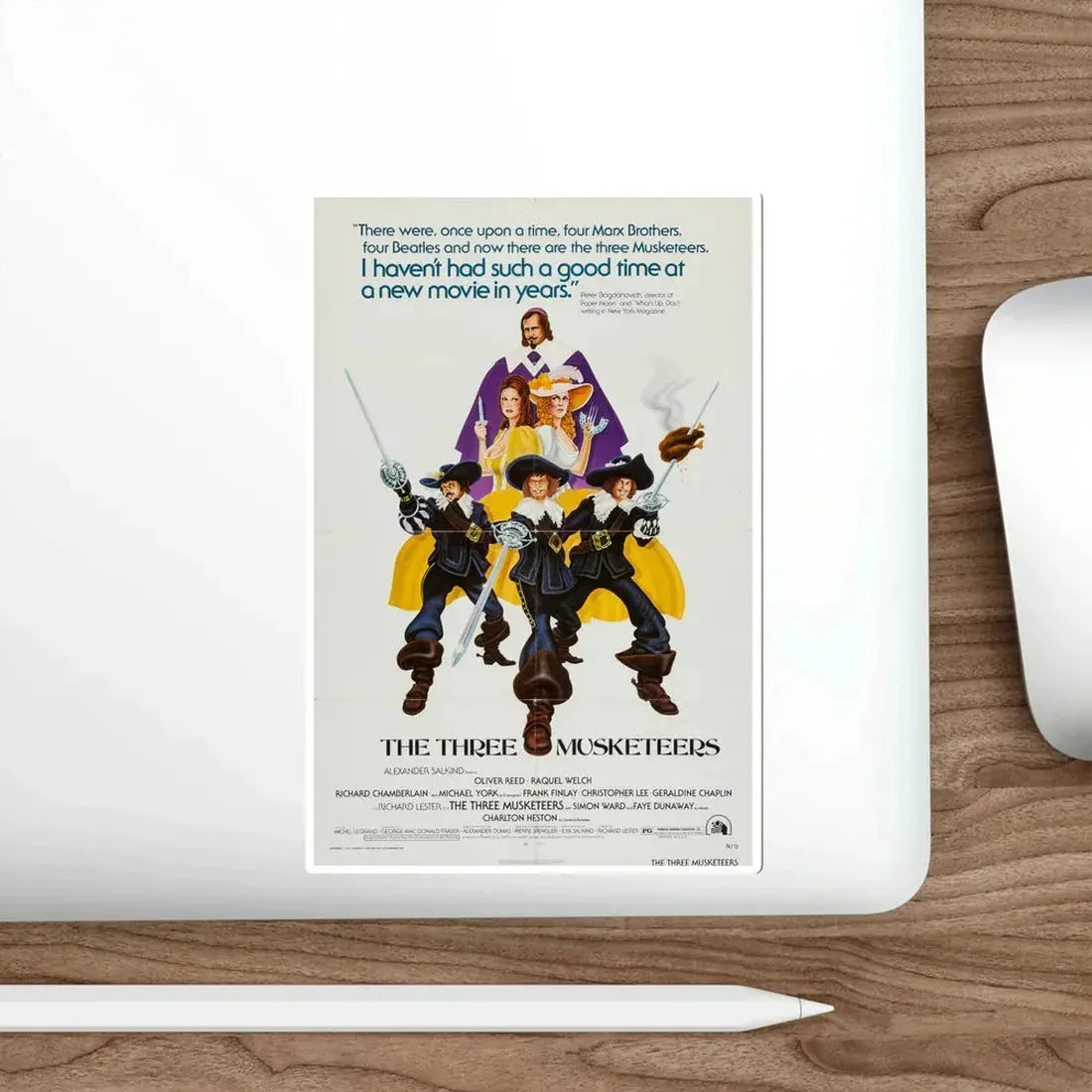 The Three Musketeers 1974 Movie Poster STICKER Vinyl Die-Cut Decal - The Sticker Space