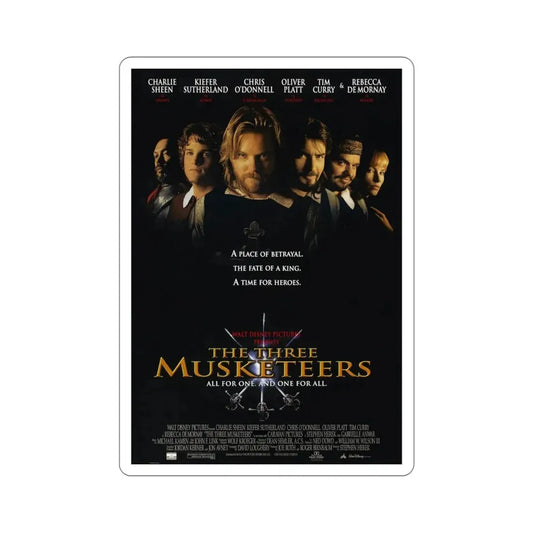 The Three Musketeers 1993 Movie Poster STICKER Vinyl Die-Cut Decal 6 Inch - The Sticker Space