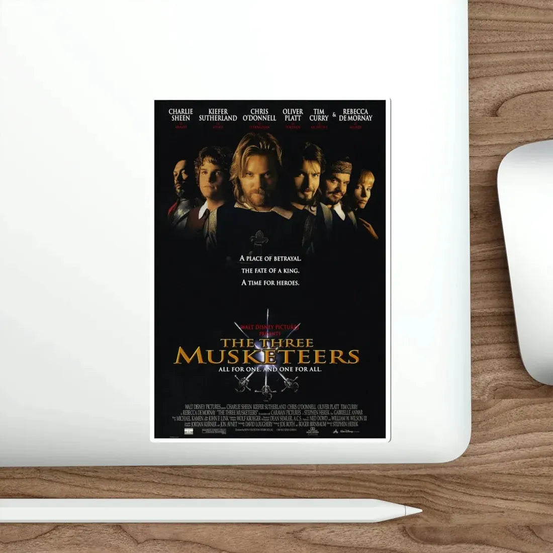 The Three Musketeers 1993 Movie Poster STICKER Vinyl Die-Cut Decal - The Sticker Space