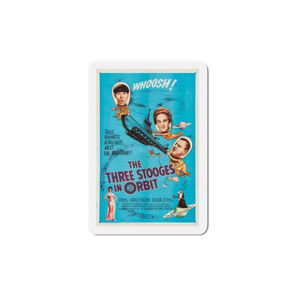 The Three Stooges in Orbit 1962 Movie Poster Refrigerator Magnet 6 Inch - The Sticker Space