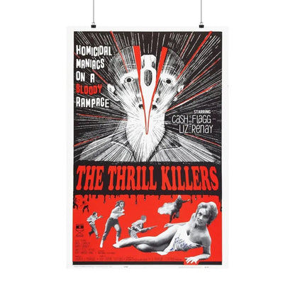 THE THRILL KILLERS 1964 - Paper Movie Poster 24″ x 36″ Matte - The Sticker Space
