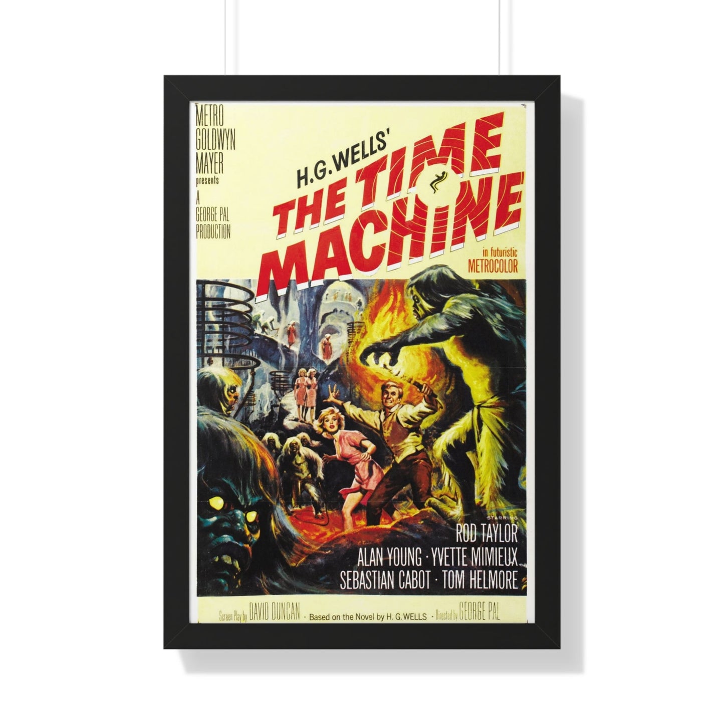 THE TIME MACHINE 1960 - Framed Movie Poster-20" x 30"-The Sticker Space