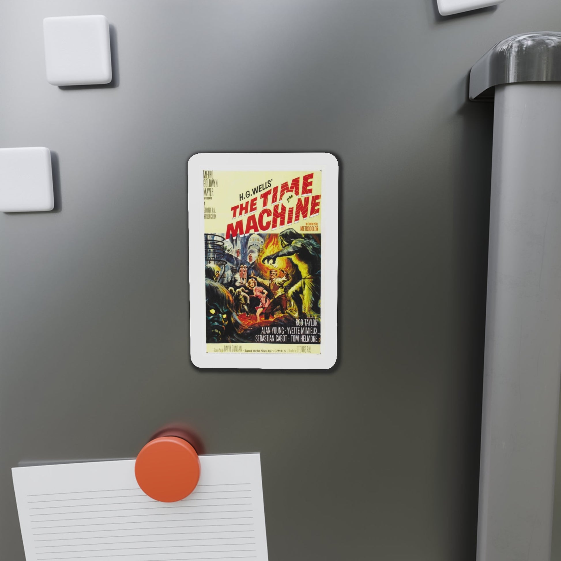 The Time Machine 1960 Movie Poster Die-Cut Magnet-The Sticker Space