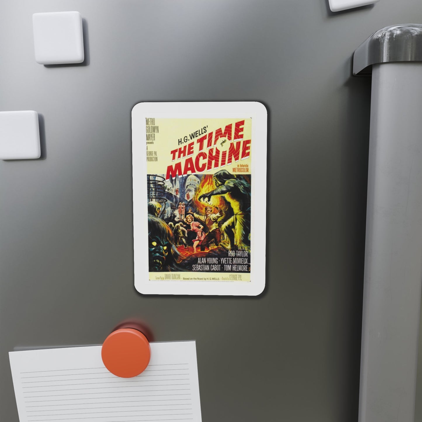 The Time Machine 1960 Movie Poster Die-Cut Magnet-The Sticker Space