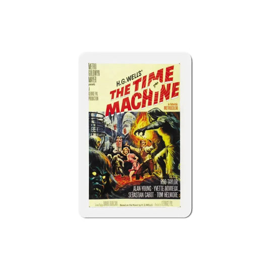 The Time Machine 1960 Movie Poster Refrigerator Magnet 3 Inch - The Sticker Space