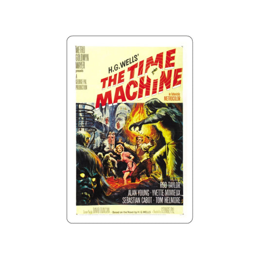 THE TIME MACHINE 1960 Movie Poster STICKER Vinyl Die-Cut Decal-White-The Sticker Space