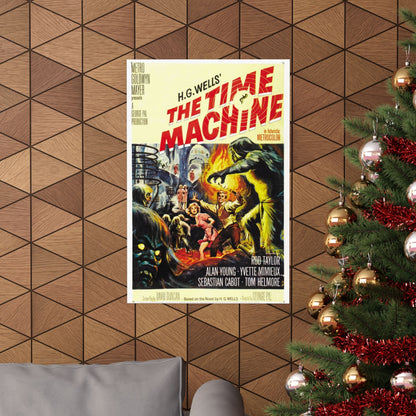 THE TIME MACHINE 1960 - Paper Movie Poster-The Sticker Space