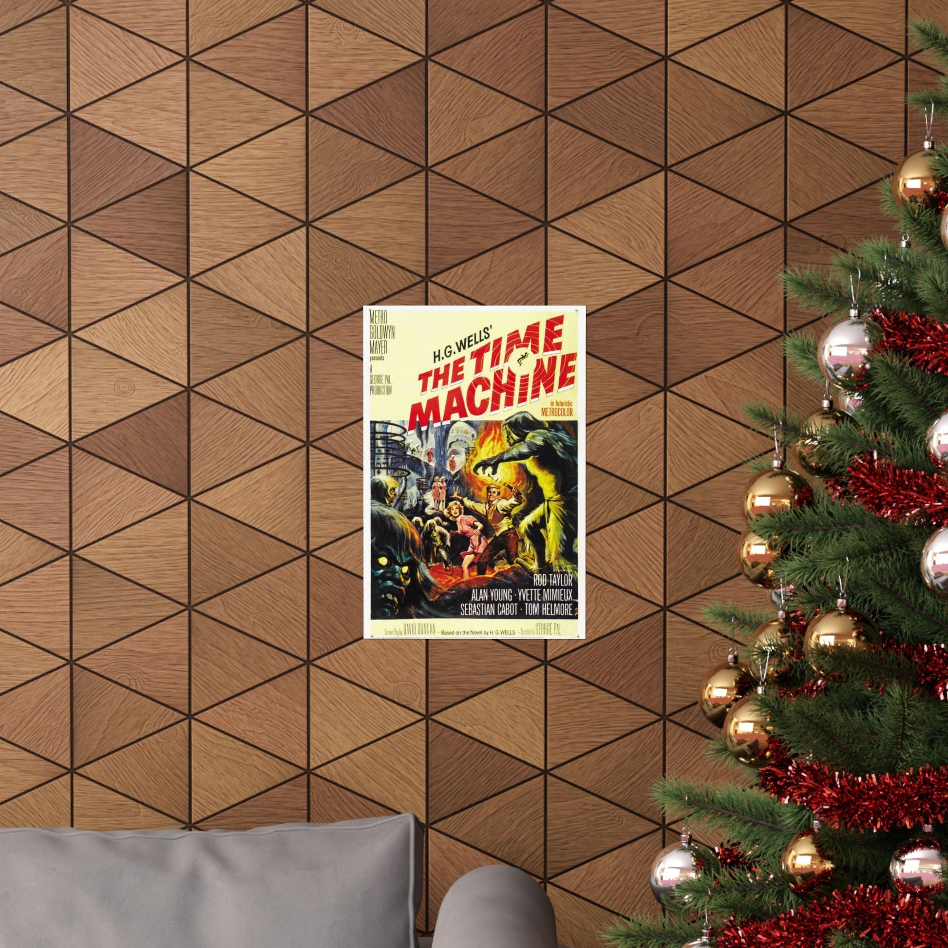 THE TIME MACHINE 1960 - Paper Movie Poster-The Sticker Space