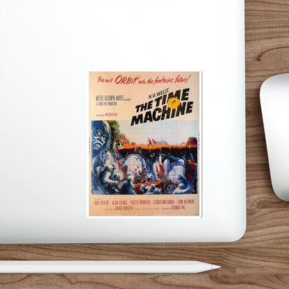 THE TIME MACHINE (2) 1960 Movie Poster STICKER Vinyl Die-Cut Decal-The Sticker Space