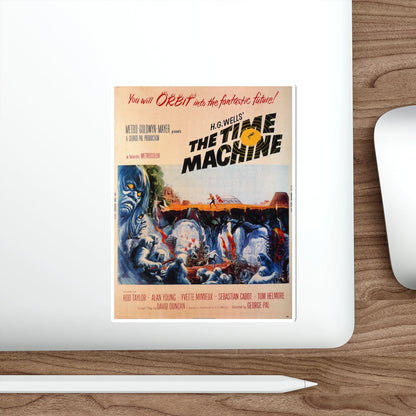 THE TIME MACHINE (2) 1960 Movie Poster STICKER Vinyl Die-Cut Decal-The Sticker Space