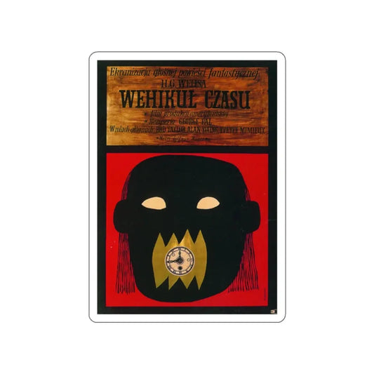 THE TIME MACHINE (POLISH) 1960 Movie Poster STICKER Vinyl Die-Cut Decal 2 Inch - The Sticker Space