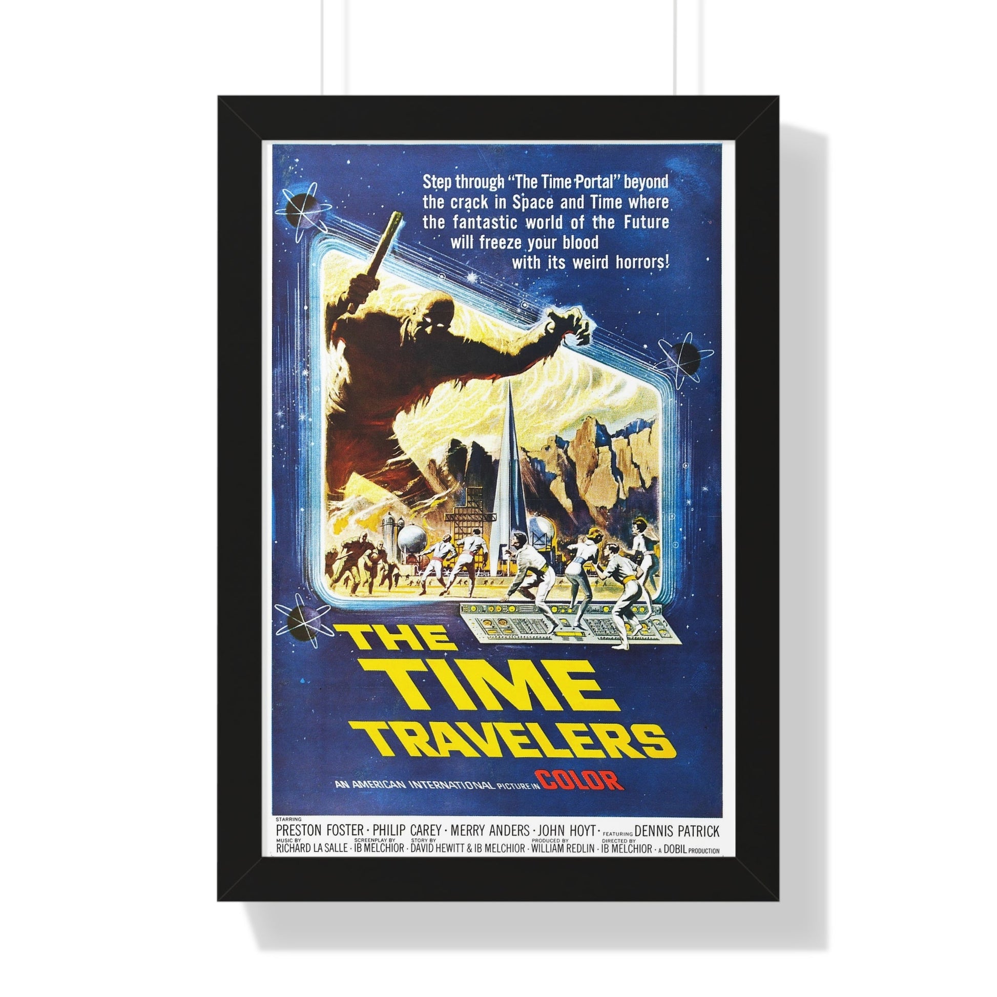 THE TIME TRAVELERS 1964 - Framed Movie Poster-16″ x 24″-The Sticker Space