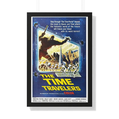 THE TIME TRAVELERS 1964 - Framed Movie Poster 20" x 30" Black - The Sticker Space