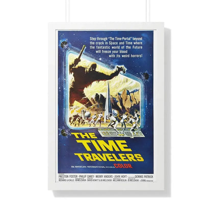 THE TIME TRAVELERS 1964 - Framed Movie Poster 20" x 30" White - The Sticker Space