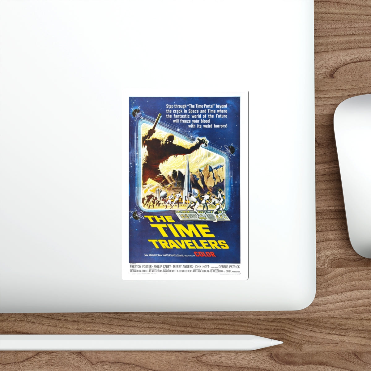 THE TIME TRAVELERS 1964 Movie Poster STICKER Vinyl Die-Cut Decal-The Sticker Space