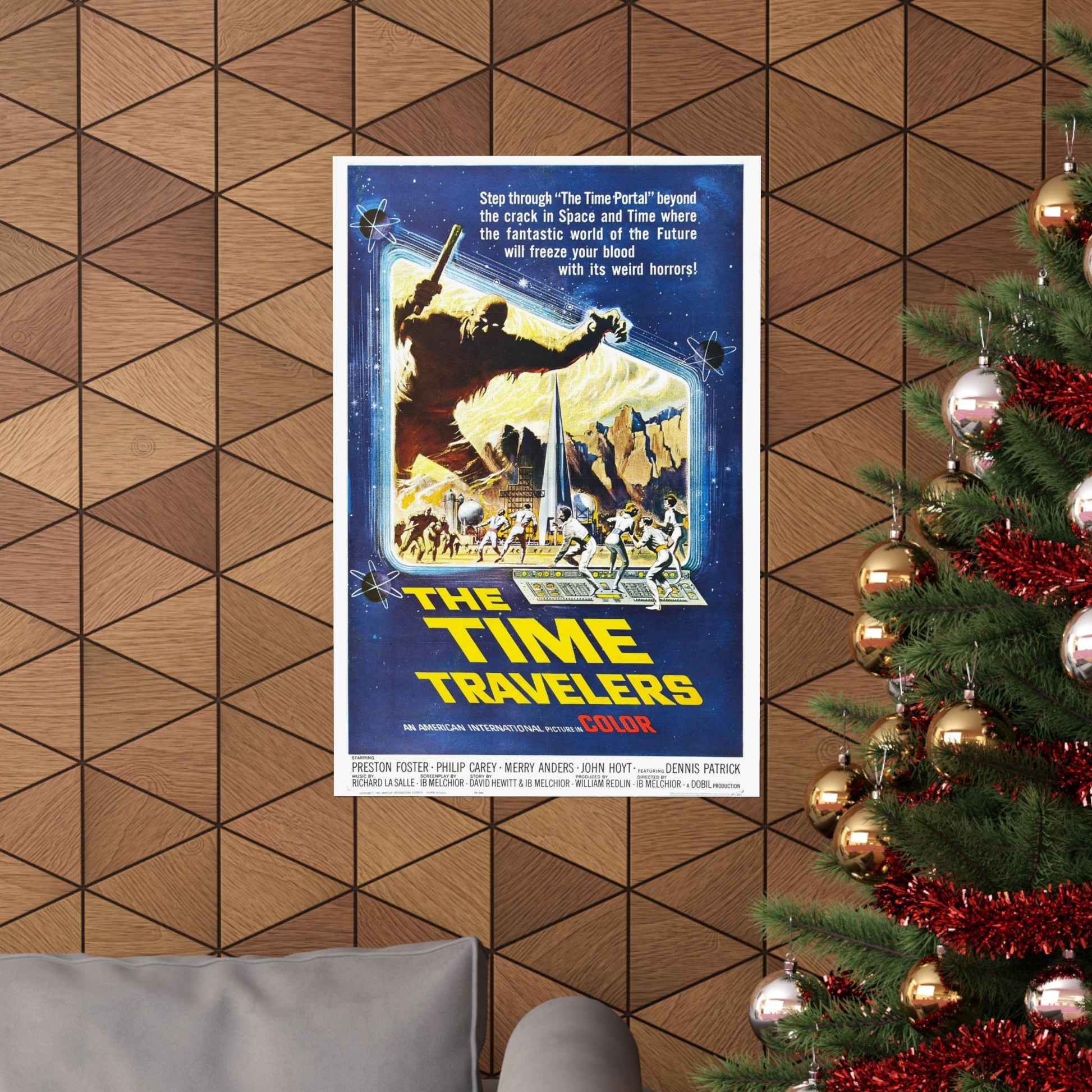 THE TIME TRAVELERS 1964 - Paper Movie Poster-The Sticker Space