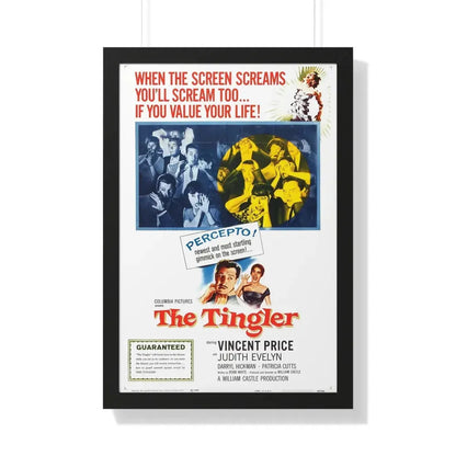 THE TINGLER 1959 - Framed Movie Poster 20" x 30" Black - The Sticker Space