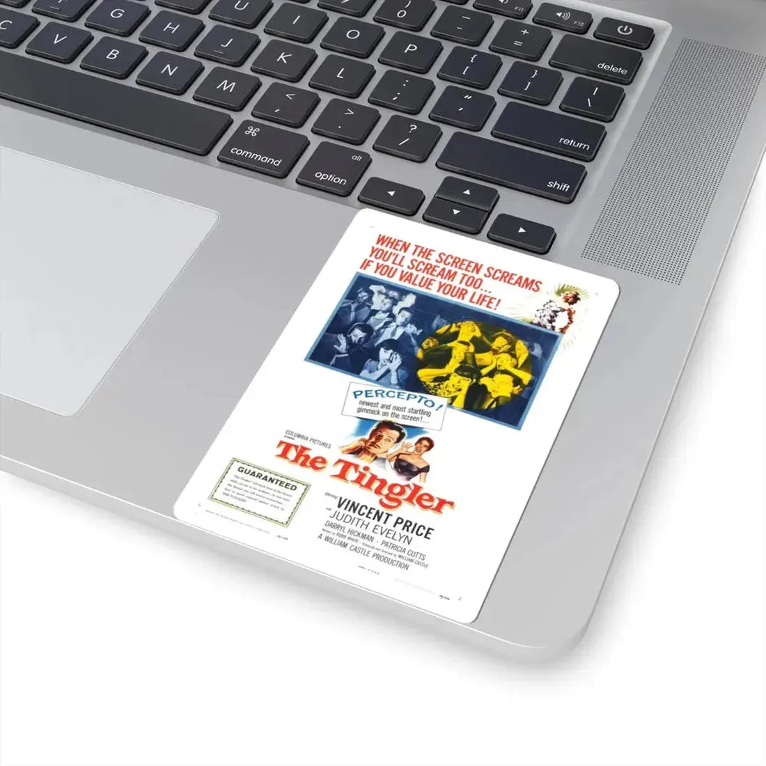 THE TINGLER 1959 Movie Poster - STICKER Vinyl Kiss-Cut Decal - The Sticker Space