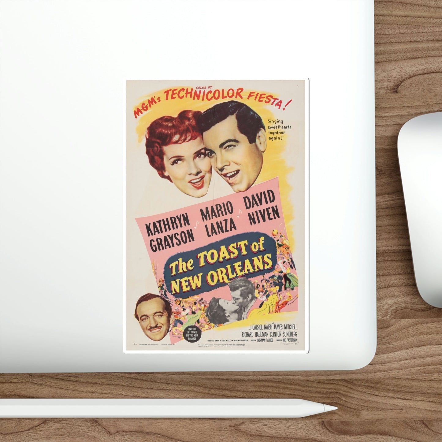 The Toast of New Orleans 1950 Movie Poster STICKER Vinyl Die-Cut Decal-The Sticker Space