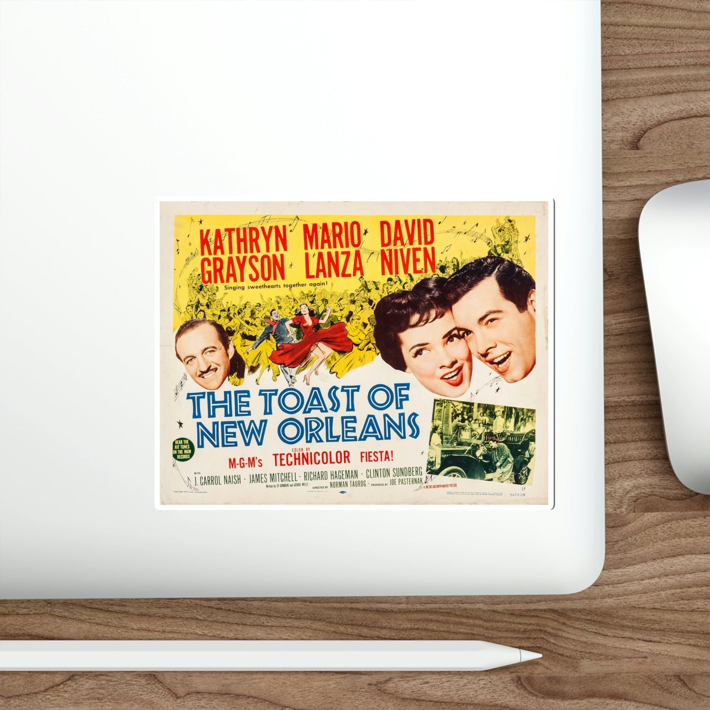 The Toast of New Orleans 1950 v2 Movie Poster STICKER Vinyl Die-Cut Decal-The Sticker Space