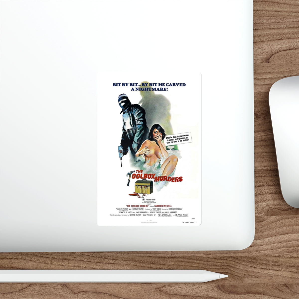 THE TOOLBOX MURDERS 1978 Movie Poster STICKER Vinyl Die-Cut Decal-The Sticker Space