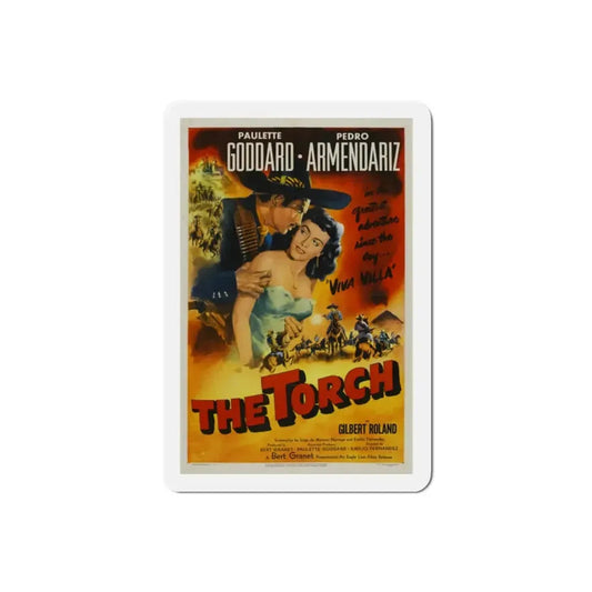 The Torch 1950 Movie Poster Refrigerator Magnet 2 Inch - The Sticker Space