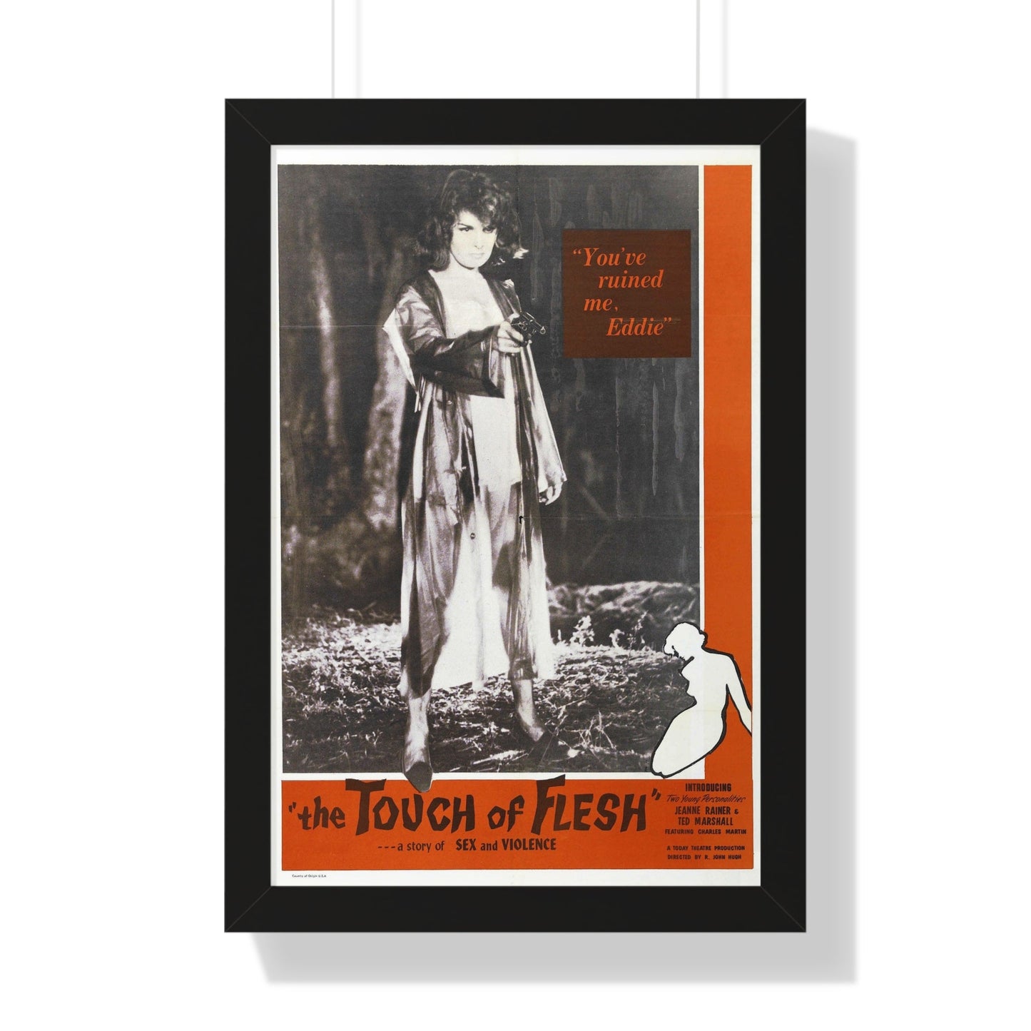 THE TOUCH OF FLESH 1960 - Framed Movie Poster-16″ x 24″-The Sticker Space