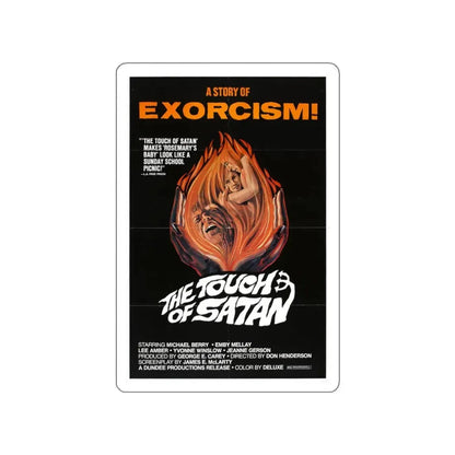 THE TOUCH OF SATAN 1971 Movie Poster STICKER Vinyl Die-Cut Decal 3 Inch - The Sticker Space