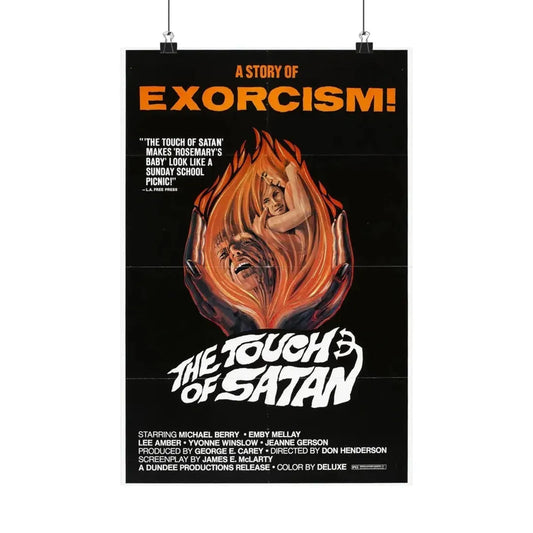THE TOUCH OF SATAN 1971 - Paper Movie Poster 12″ x 18″ Matte - The Sticker Space