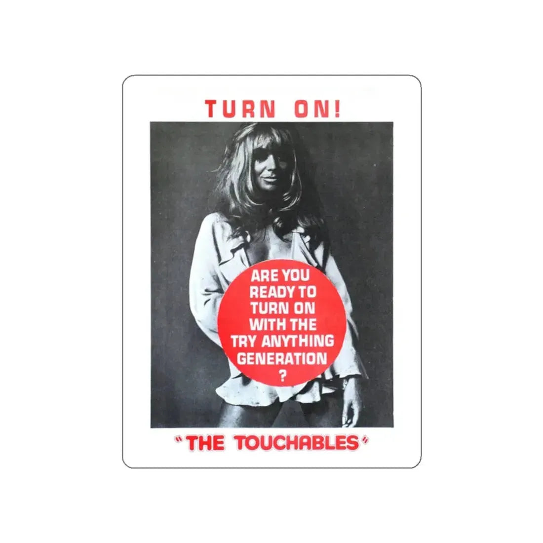THE TOUCHABLES 1968 Movie Poster STICKER Vinyl Die-Cut Decal 2 Inch - The Sticker Space