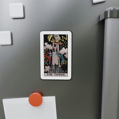 The Tower (Tarot Card) Die-Cut Magnet-The Sticker Space