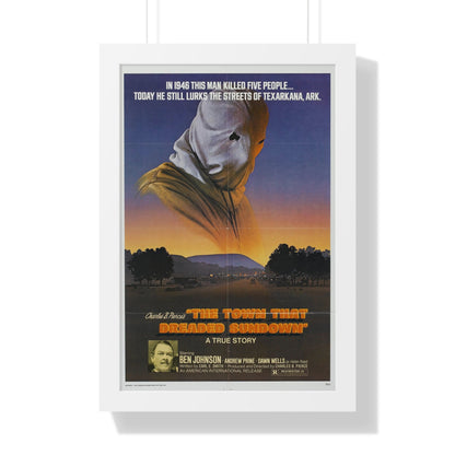 THE TOWN THAT DREADED SUNDOWN 1976 - Framed Movie Poster-16″ x 24″-The Sticker Space