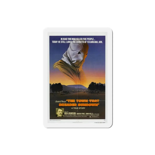 The Town That Dreaded Sundown 1976 Movie Poster Refrigerator Magnet 2 Inch - The Sticker Space