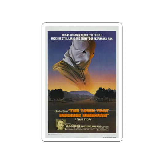 THE TOWN THAT DREADED SUNDOWN 1976 Movie Poster STICKER Vinyl Die-Cut Decal 2 Inch - The Sticker Space